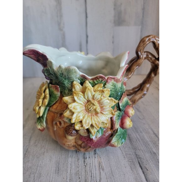 Fitz‎ Floyd Autumn Splendor pitcher home decor - Picture 3 of 13